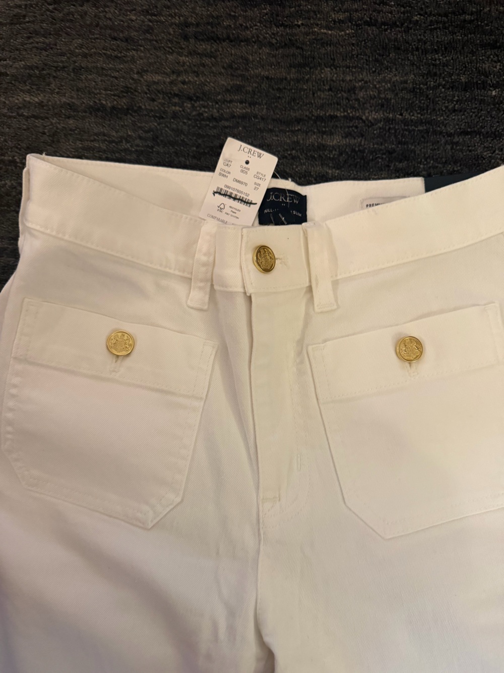 J CREW Slim wide-leg Sailor jean in all-day stretch SIZE 27 CG417 - Picture 5 of 7